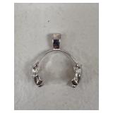 Sterling Silver Frog Pendent