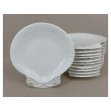 Sea Shell Ceramic Dinner Plates|11 pc