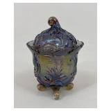 Amethyst Carnival Glass Candy Dish