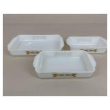Vintage Anchor Hocking Baking Dishes|3 pc