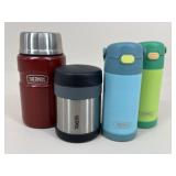 Thermos Drink & Food Bottles|4 pc