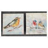 2/PC Enhanced Bird Prints on Canvas