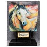 "Inspire" Print on Canvas Stand by Marcia Baldwin