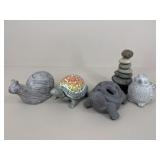 Concrete Garden Statue Assortment|5 pc