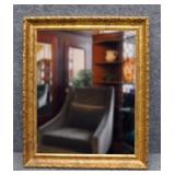 Beveled Mirror in Gold Tone Frame