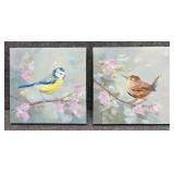 2/PC Enhanced Bird Prints on Canvas