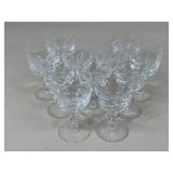 Clear Crystal Goblets "Faro" By Atlantis