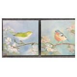 2/PC Enhanced Bird Prints on Canvas