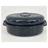 Speckled Enamelware Roaster Pan