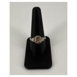 Sz 9.5 Sterling Silver Ring w/ Stone