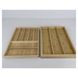 Purawood Bamboo Expandable Drawer Organizer|2pc