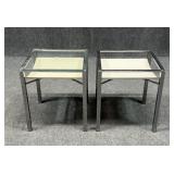 Leon Rosen Chrome End Table-One w/Out Glass