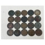 Indian Head Pennies / 20 pc
