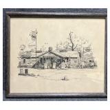 "The Country Grocery" Print Signed Al Richardson