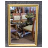 Beveled Mirror in Gold Tone Frame