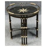 Metal End Table w / Stone Top