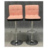 Pair of Adjustable Height Bar Stools