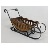 Wrought Iron & Wood Sled