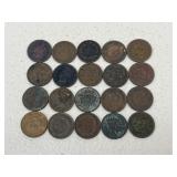 Indian Head Pennies / 20 pc