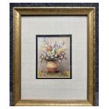 "Bouquet of Flowers" Print by Marcel Dyf