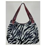 Anne Klein Zebra Print Shoulder Bag