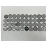 Pre 1964 Jefferson Nickels / 40 pc