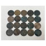 Indian Head Pennies / 20 pc