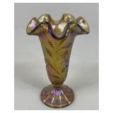 Fenton Carnival Glass Footed Vase