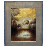 Original Painting on Canvas w/ Gold Leaf