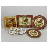 Rooster Dish Set