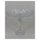 Tall Crystal Footed Cake Plate