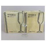 Riserva Crystal Champagne Flutes|12 pc