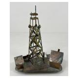 Metal Oil Rig Music Box