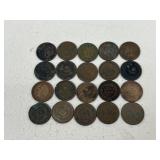 Indian Head Pennies / 20 pc