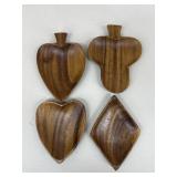 Wooden Suit Trays / 4 pc