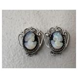 Cameo Clip On Earrings