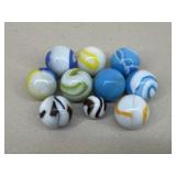 Vintage Magnesium Marbles / 10 pc