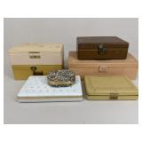 Vintage Farrington+ Hard Case Jewelry Boxes / 7 pc