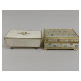 Vintage Musical Trinket Boxes / 2 pc