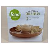 Food Network Lazy Susan Chip & Dip Set NIB