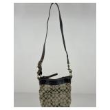 Coach Shoulder Bag w/ Leather Accents