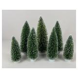 Glitter Holiday Trees / 7 pc