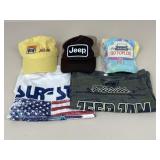 Jeep Merch T-shirts & Hats / 5 pc