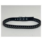 Faux Leather Bullet Belt