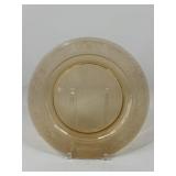 Amber Glass Cake Tray
