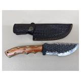 Custom Fixed Blade Hunting Knife W/ Sheath