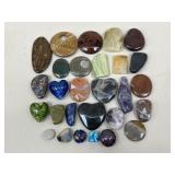 Glass & Stone Pendants/ Beads - 26 pc