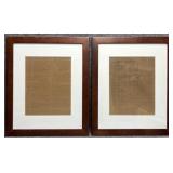 2/PC Matching Open Frame w/Glass & Matting
