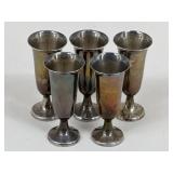 Vintage Web Sterling Cordials / 5 pc