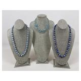 Beaded Necklaces / 3 pc